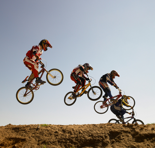 group of bikers