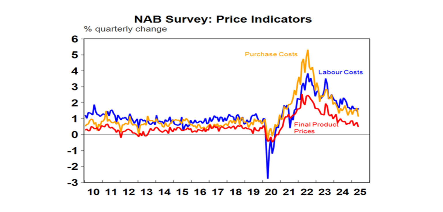 NAB survey price indicators