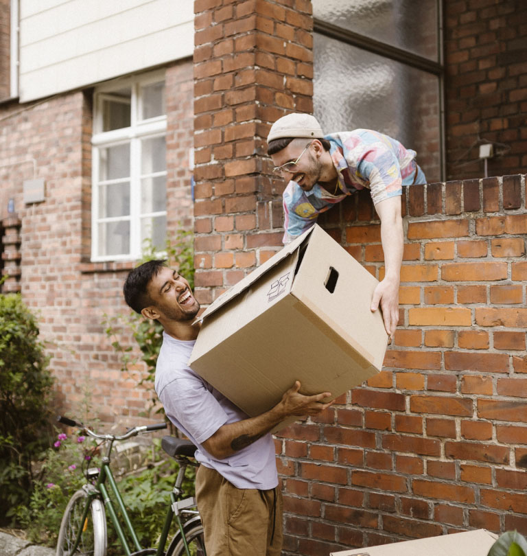 Men carrying box