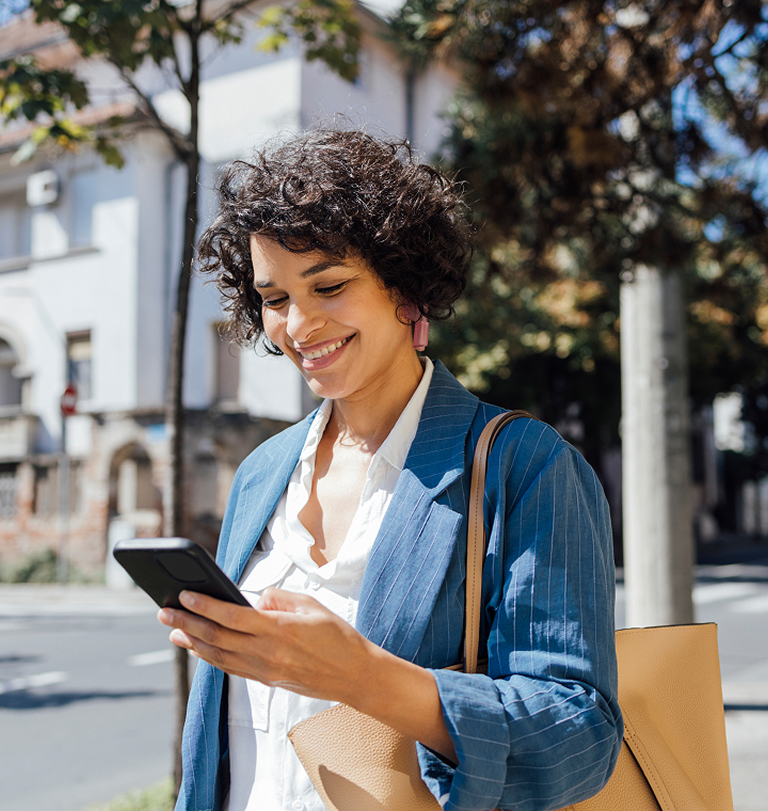 Woman on mobile phone