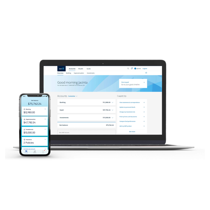 MyAMP desktop screen
